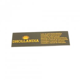 Etichetta adesiva superiore - 2002 Dhollandia 91003D